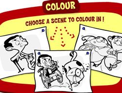 Mr Bean Colouring In