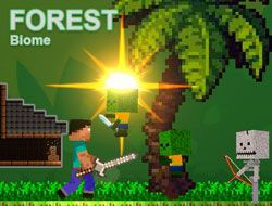 Noob Vs Zombies Forest Biome