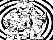 Paw Patrol Halloween Coloring