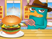 Perry Cooking American Hamburger