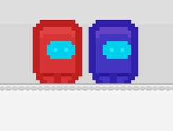 Pixel Us Red and Blue 2