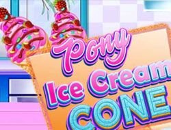Pony Ice Cream Cone