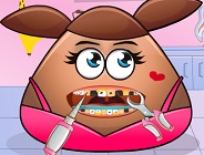 Pou Girl Tooth Problems