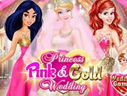 Princess Pink and Gold Wedding