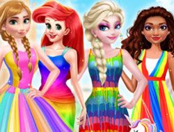 Princess Rainbow Style Fashion