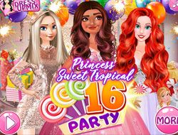 Princess Sweet Tropical Sixteen Party