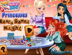 Princesses Board Games Night