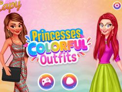 Princesses Colorful Outfits