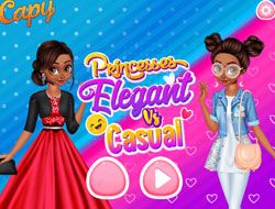 Princesses Elegant vs Casual