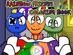 Rainbow Friends Coloring Book