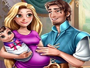 Rapunzel and Flynn Happy Family