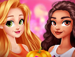 Rapunzel and Moana's Halloween Party