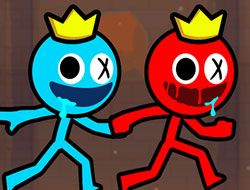 Red Stickman vs Monster School đ„ Play online