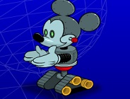 Robot Mickey in the Castle