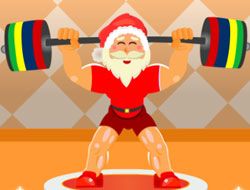 Santa Claus Weightlifter