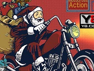 Santa Motocross Action