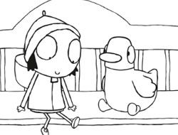 Sarah and Duck Colouring Fun