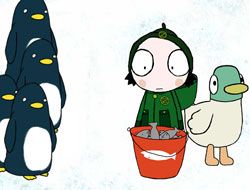 Sarah and Duck Feeding Time