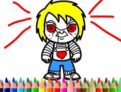 Scary Boy Coloring Book