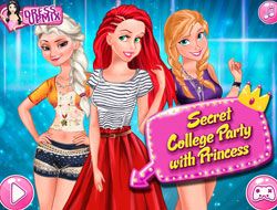 Secret College Party with Princess