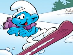 Smurfy Snowboard