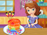 Sofia the First Rainbow Pancake Cooking