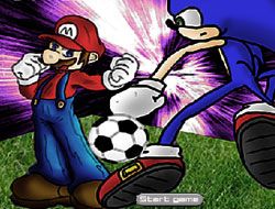 Sonic vs Mario Football