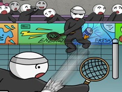 Stick Figure Badminton 2