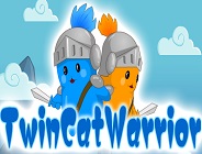 Twin Cat Warrior 1: jogo de Fogo e Água com gatos