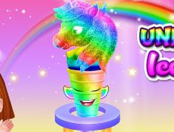 Unicorn Rainbow Ice Cream Cone Cooking