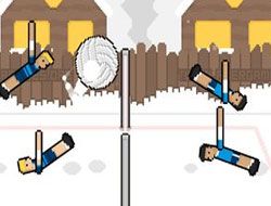 Heads explode in volley ball! Volley Random TwoPlayerGames.Org