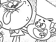 Winston Steinburger and Sir Dudley Ding Dong Coloring