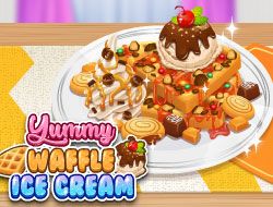 Yummy Waffle Ice Cream 🕹️ Play Now on GamePix