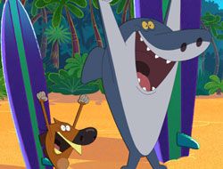 Zig and Sharko Surfing